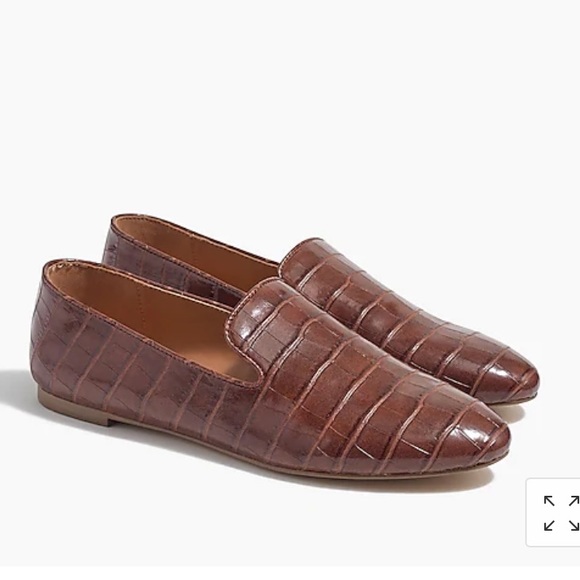 J. Crew Shoes - 🍁 J. Crew Crocodile-Embossed Smoking Loafers